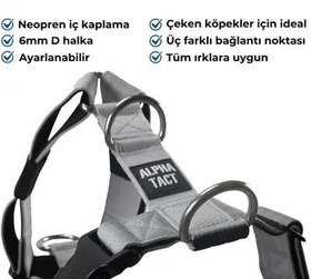 Resim Tactfit Harness Siyah Göğüs Tasması - S 