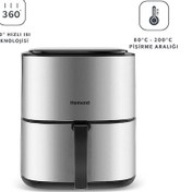 Resim Homend Airfryday 2506H 8 Farklı Program 4,2 Litre Inox Airfryer 