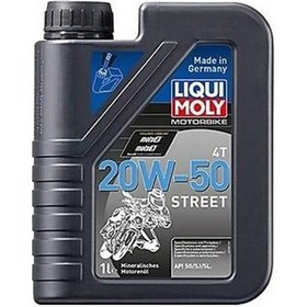 Resim Liqui Moly 20W50 Basic Street 20W50 4t Mineral Cadde Motosiklet Yağı 1 Litre 