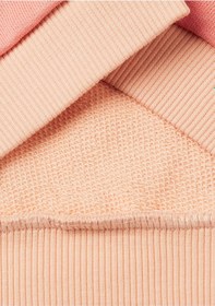 Resim United Colors Of Benetton Kız Çocuk Önü Simli Logo Baskılı Normal Kesim Bisiklet Yaka Sweatshirt Pembe 