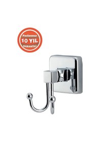 Resim Çelik Banyo Paslanmaz Pirinç Kumru Bornozluk Havlu Askısı Krom 