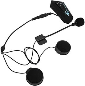 Resim ASHATA BT22 Motosiklet Kaskı Kulaklık, Dış Mekan Otomatik Çağrı Yanıtlama Motosiklet Sporları Kulaklık Seti, Interkom Bağlantısını Destekler Kask Bluetooth Kulaklıklar 