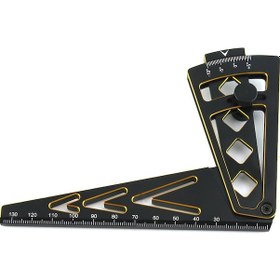 Resim Xiyyadms Alaşımlı Jant Ölçüm Cetveli Bjm383 - 21x8x3cm Boyut, 75g Hafif, Dayanıklı Ve Pratik 