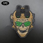 Resim 1parça Taktik Asker 3D PVC Amblem Yaması, DIY Motivasyon Rozeti için Kol Bantları, Sırt Çantaları, Taktik Yelekler, Giysi Dekoru - Karma Renk 