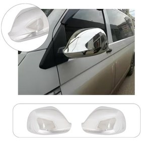 Resim Volkswagen Amarok Uyumlu 2010-2021 Krom Ayna Kapağı 2 Parça Paslanmaz Çelik 