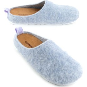 Resim Gezer Kadın Kışlık Rahat Taban Keçe Ev Bahçe Terlik Gt1kze.13898.07.5r9.2m Lila 