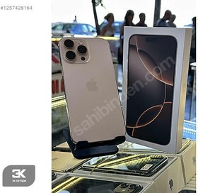 Resim Apple iPhone 16 Pro Max İkinci El YD | 256 GB | Çöl Titanyum 