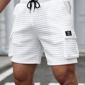 Resim Yeni moda Waffger erkek çok cepli iş şortları ve açık hava golf sporu için erkek günlük şortlar 