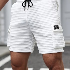 Resim Yeni moda Waffger erkek çok cepli iş şortları ve açık hava golf sporu için erkek günlük şortlar 