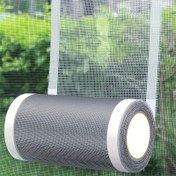 Resim Kendinden Yapışkanlı Ağ Onarım Bandı, 11.99cm Genişliğinde - Pencere Ekranları & Sivrisinek Ağı için İdeal, Yırtıklar & Delikler için Kolay Onarım, Su Geçirmez Olmayan Plastik Yama 
