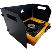 Resim Rüzgarlık Tekli Ocak Galvaniz Koruma Siyah 