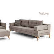 Resim Velura Home & Living Zeri Modüler Koltuk & 3'lü Kanepe - Sütlü Kahve - 160 