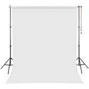 Resim fdox Beyaz Fon Perde 200x250cm AYAKLI MAKARA ZİNCİRLİ ürün çekimi,vesikalık,white screen 
