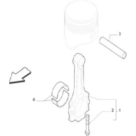 Resim Tofas Uyumlu-55277579 Piston Kolu 1.4 6000100133 514731896 