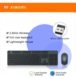 Resim Xiaomi Kablosuz Klavye ve Fare Seti 3 Versiyon3 (WXJS03YM) 2.4ghz Soft Keycap Lightweight 