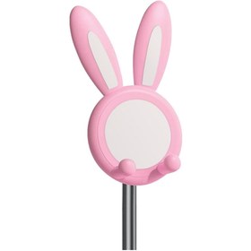 Resim ONYO Ony21 Tavşan Figürlü Kaymaz Taban Telefon Ve Tablet Tutucu Pembe 