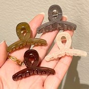 Resim 4 Parça Küçük Saç Tokası Seti, Tatlı ve Sevimli Reçine Klipsler, Günlük ve Rahat Saç Modelleri için Mini saç tokası Tokalar, Çok Fonksiyonlu Kelepçeler 