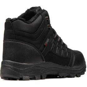 Resim XStep Suya Dayanıklı Outdoor Trekking Fermuarlı Erkek Çocuk Siyah Renk Günlük Yün Kışlık Bot 