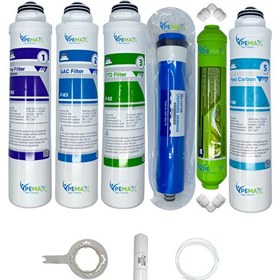 Resim Pemax Water Solutions Kapalı Kasa Su Arıtma Cihazlarına Tak Çevir 6'lı ReVerse Osmosis Mebran Alkali-Tatlandırıcı 