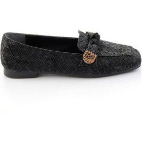 Resim Bambi Siyah Kadın Loafer Ayakkabı K01641022471 Siyah 