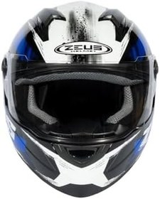 Resim ZEUS ZS-811A AL8 Motosiklet Kaskı Kapalı Kask Black Blue XS 