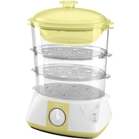 Resim Profilo Buharlı Pişirici 755-900 W Güçlü 8.5 lt Kapasiteyle Kolay Pişirme ve Temizlik 