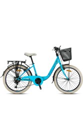 Resim Kron Tetra 3.0 24 Jant Şehir Bisikleti Açık Mavi 
