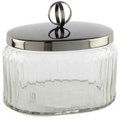 Resim Mikasa Moor P364.325657 Füme Kapaklı Oval Cam Kavanoz 18x14x16cm 