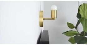 Resim Rsylight Rys Retro Metal Mat Gold Dekoratif Duvar Aplik 