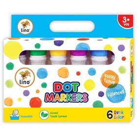 Resim Lino Dot Markers 6lı Yıkanabilir 