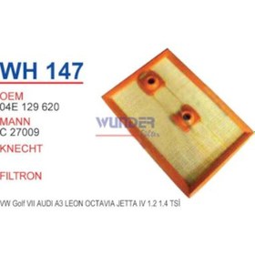 Resim Audı A3 1.2 - 1.4 Tfsı Hava Filtre 2013-2018 Wunder 04e129620 