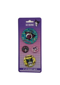Resim Hello Kitty&friends 4'lü Rozet Seti 3063000-9 Çok Renkli 