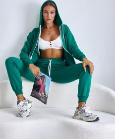 Resim Lıacollectıon Fermuarlı Spor Takımı 146829968 Yeşil 