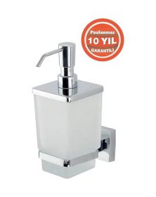 Resim Çelik Banyo Paslanmaz Pirinç Tamay Montajlı Sıvı Sabunluk Krom 