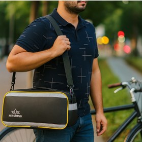 Resim Genel Markalar 35 Lt Arka Bagaj Heybeli Reflektörlü Askılı Büyük Bisiklet Çantası 