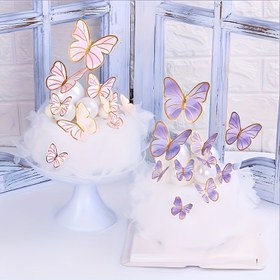 Resim 11 Adet Whimsy Wings Butterfly Pasta Süsleri, Yenilemeyen Renkli Sıcak Damga Dekorasyonları, Noel, Cadılar Bayramı, Yılbaşı, Sevgililer Günü, Kış Kutlamaları için Çok Yönlü Parti Malzemeleri 