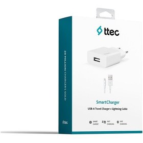Resim Ttec Smartcharger 2.1A Seyahat Şarj Aleti + Lightning Kablo (540546871) 