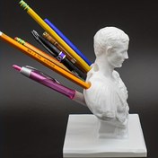 Resim 1 Adet Julius Caesar, Masa Kalem Tutucu, Bitki Bazlı PLA Plastik, Yaratıcı Mobilya Dekorasyonu Doğum Günü Hediyesi, Ofis Okul Malzemeleri 