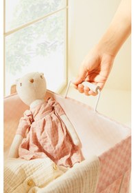 Resim Ocean Home Textile Katlanabilir Metal Destekli Beyaz Renk Pembe Dama Desen Çamaşır Sepeti 36 X 33 X 60 Cm Pembe 