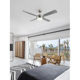 Resim Dlc Alızee Krom Tavan Vantilatörü 132 cm 