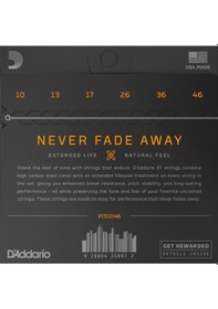 Resim Xte1046 Elektro Gitar Tel Seti, Xt, 10-46 , Reg Lıght 