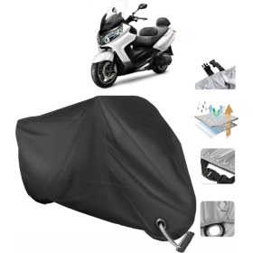 Resim Autolion Sym Maxi 400I Abs Motosiklet Branda (Bağlantı, Kilit Uyumlu)-Siyah 