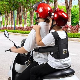Resim Çocuk Motosiklet Emniyet Kemeri - Motosiklet Emniyet Kemeri Surround Sabit, Emniyet Kemeri Çocuklar için Reflektörlü 2-12 yaş arası 30 kg'ın Altında 
