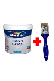 Resim Marshall Tavan Boyası Beyaz 3,5 Kg Kestirme Fırça No:2 Hediyeli 