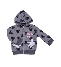 Resim MINNIE MOUSE Disney Minni Mouse Kız Bebek Fermuarlı Kapşonlu Sweatshirt 