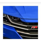 Resim Vw R Line Ön Panjur Logosu Kırmızı Metal Arma 