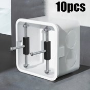 Resim 86 Tip Ayarlanabilir Duvar Prizi Tamir Seti Vida Bağlantıları ile - 6.5-9.2Cm/2.56-3.6In Duvar Kutuları İçin Uygundur 