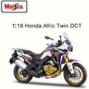 Resim Maisto 1:18 Honda Africa Twin DCT Die-Kast Motosiklet Model Oyuncak - Hava Koşullarına Dayanıklı, Rüzgar Gücüyle Çalışan, Çinko Alaşımlı Koleksiyon, Beyaz ve Mavi ile Kırmızı ve Siyah Detaylar, Motosiklet Koleksiyon | Detaylı Motosiklet Tasarımı | Dayanıklı Motosiklet Oyuncak, Motosiklet Modelleri 