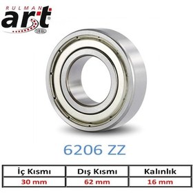 Resim Art 6206 Zz Rulman 30X62X16 526990880 