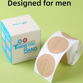Resim 100 Adet Tek Kullanımlık Non-Woven Kumaş Meme Kapakları, Koşu, Maraton Ve Günlük Giyim Için Nefes Alabilen Ve Görünmez Göğüs Yama, Anti-Exposure Yapışkan Pedler 